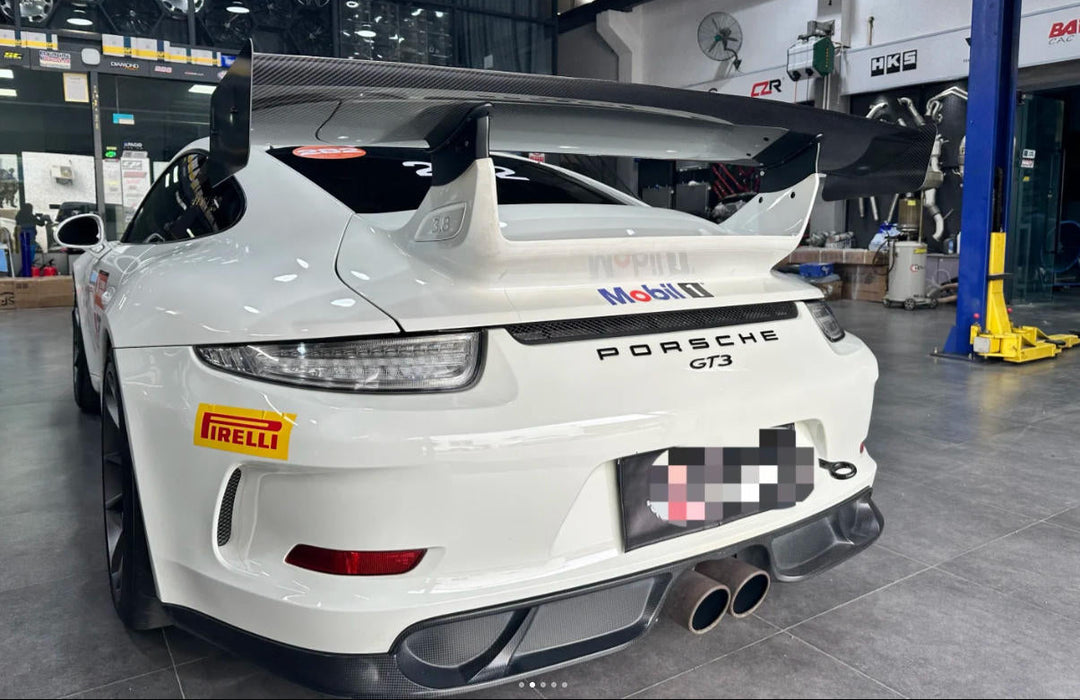 Dry Carbon Fiber V Style Spoiler Wing - Porsche 911 991 GT3