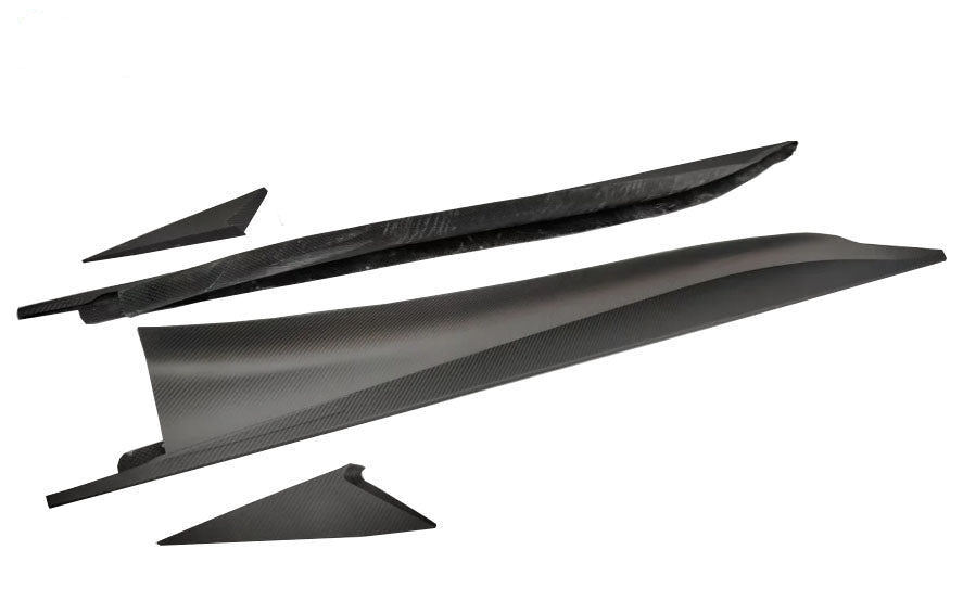 Carbon Fiber V Style Side Skirt Rocker Panel - Lotus Emira