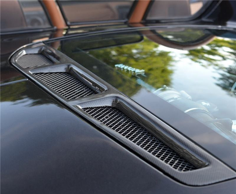 Full Carbon Fiber 2004 to 2009 Ferrari F430 Spider & 16M Rear Window Louvers for F430