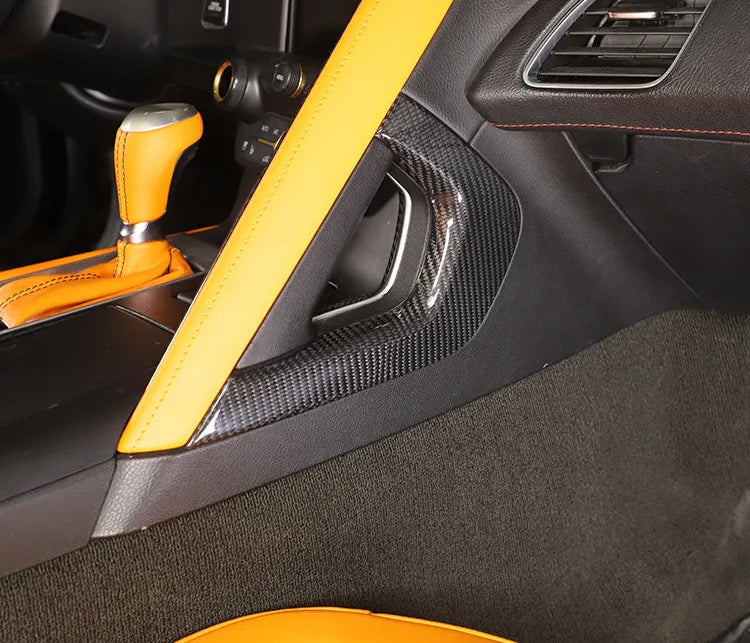 Carbon Fiber Center Console Side Panels - Chevrolet Corvette C7 ZR1 Z06