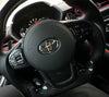Carbon Fiber Interior Steering Wheel Trim Panel Covers - Toyota GR Supra A90