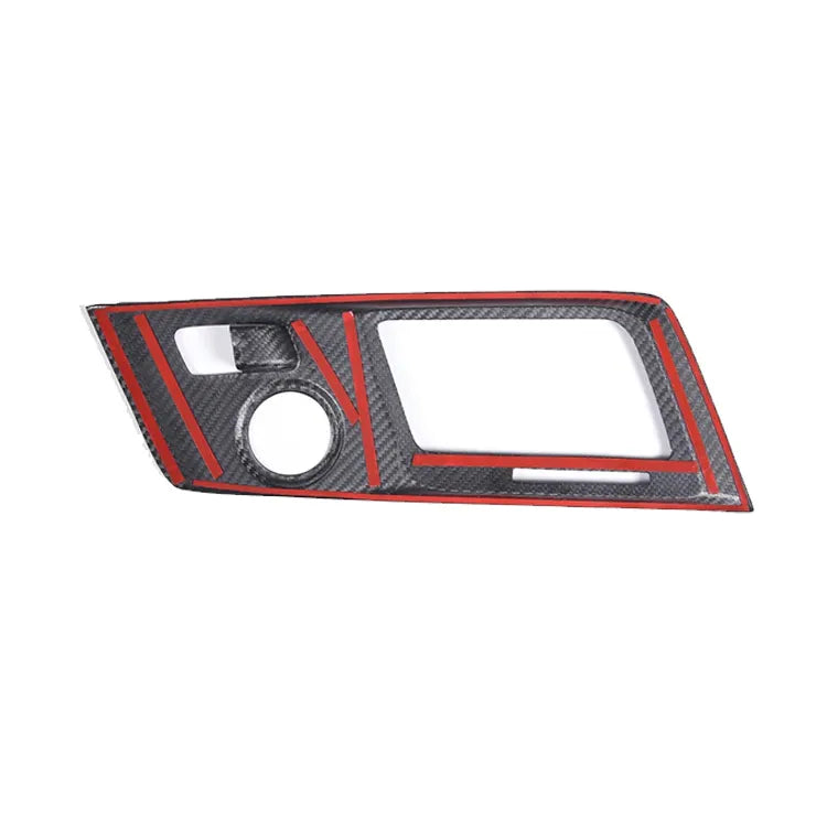 Carbon Fiber Interior Center Console Gear Shift Button Panel Frame - Corvette C7 Stingray ZR1 Z06 2014