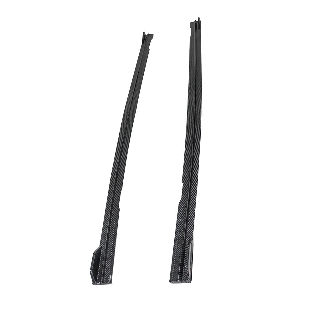 Prepreg Carbon Fiber Side Skirts Extensions - AUDI A7 S7 C8