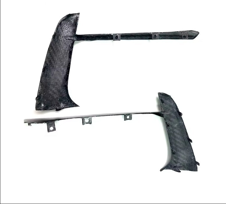 Prepreg Carbon Fiber Front Bumper Light Lamp Cover Canard - Chevrolet Corvette C8