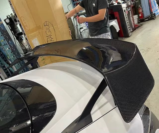 Carbon Fiber V Style Rear Spoiler Wing - Lexus LC500 LC500H