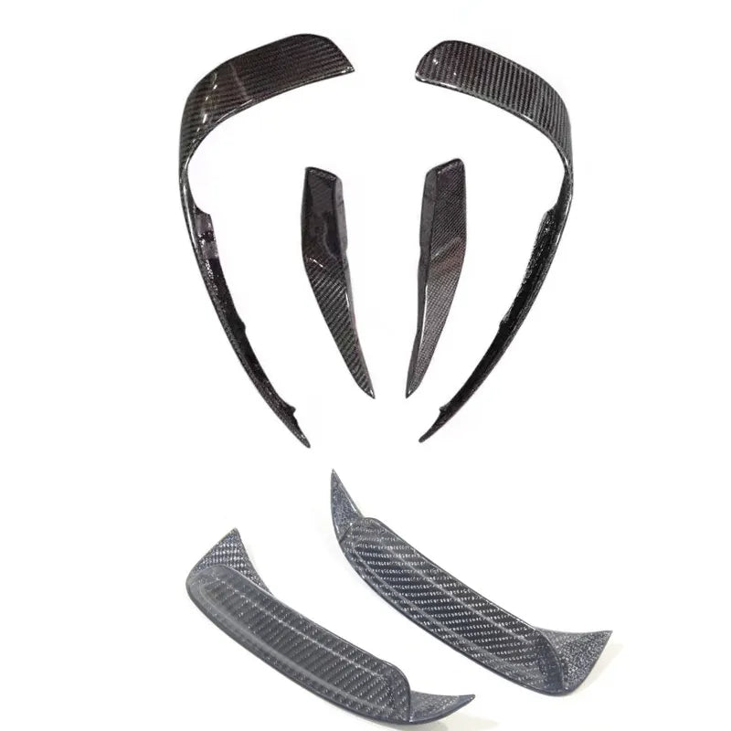 Carbon Fiber Front and Rear Bumper Wind Knife Blade Bumper Trim - Mercedes GLA Class X156 AMG 2013-2018