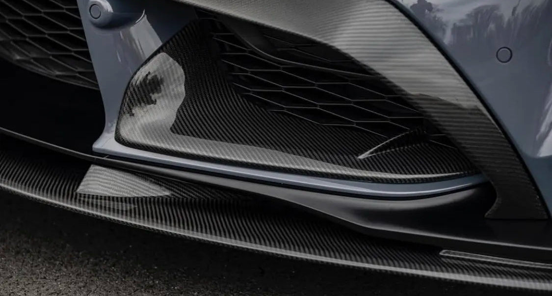Carbon Fiber Front Bumper Splitter canard Trim - Toyota Supra  A90 A91 Mk5