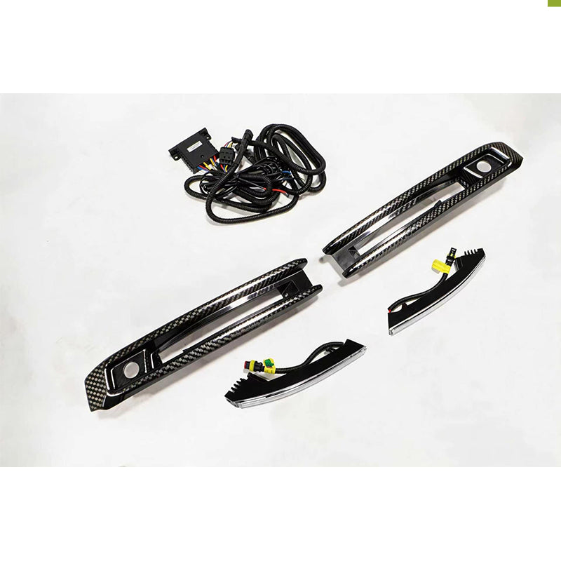 Carbon Fiber Front Bumper Fog Light Trim - 2019-2024 W464 G63