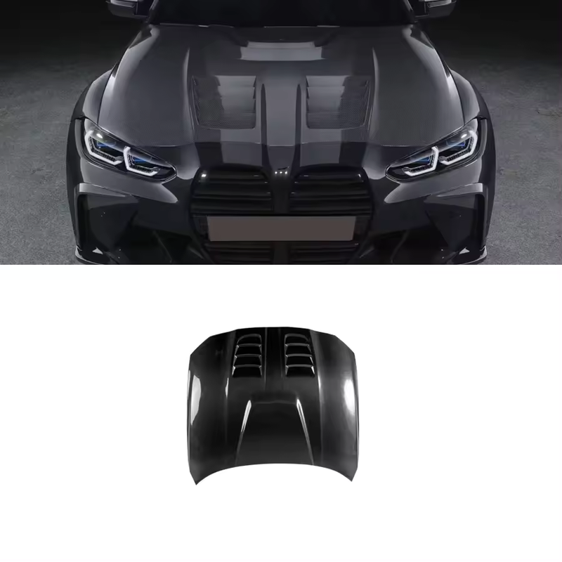 Vented Carbon Fiber Hood W/ Hood Scoop - BMW G80 M3 & G82 / G83 M4 ...