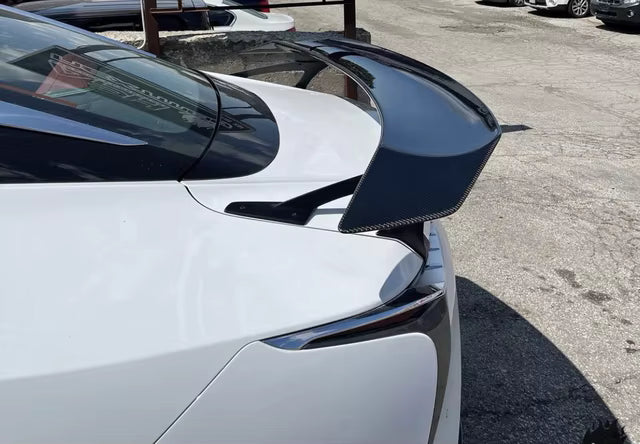 Carbon Fiber V Style Rear Spoiler Wing - Lexus LC500 LC500H