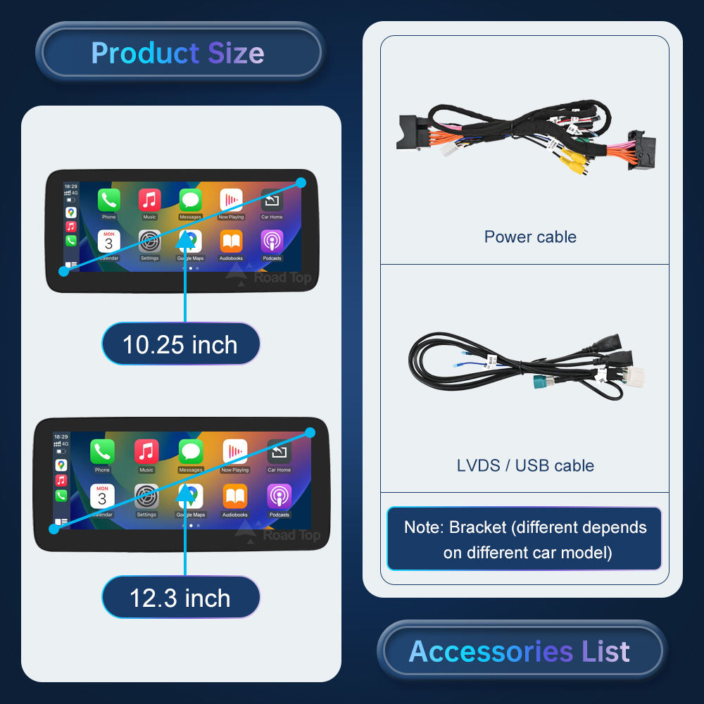 Apple CarPlay Android Auto Multimedia Display Screen upgrade - Mercedes-Benz G Class W463 2013-2018 NTG4.5 NTG5.0
