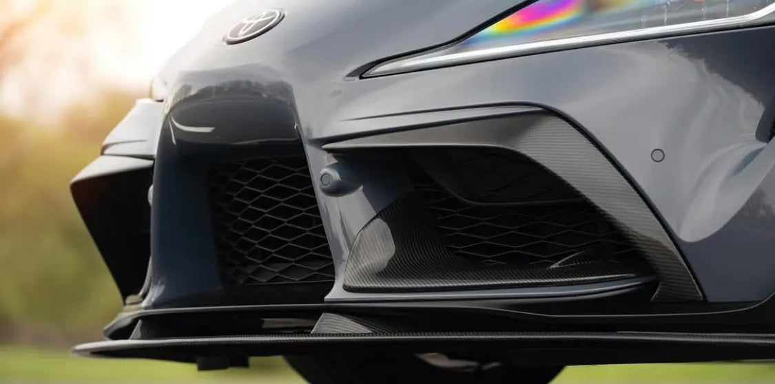 Carbon Fiber Front Bumper Splitter Trim - Toyota Supra  A90 A91 Mk5