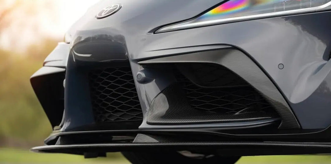 Carbon Fiber Front Bumper Splitter canard Trim - Toyota Supra  A90 A91 Mk5