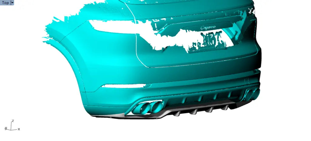 Carbon Fiber Rear Diffuser - Porsche Cayenne Sport  2018-2019