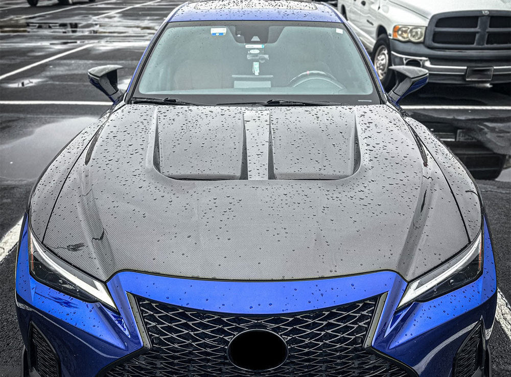 Carbon Fiber Vented V2 Hood bonnet Replacement -  2021+ Lexus IS300 IS350 IS500