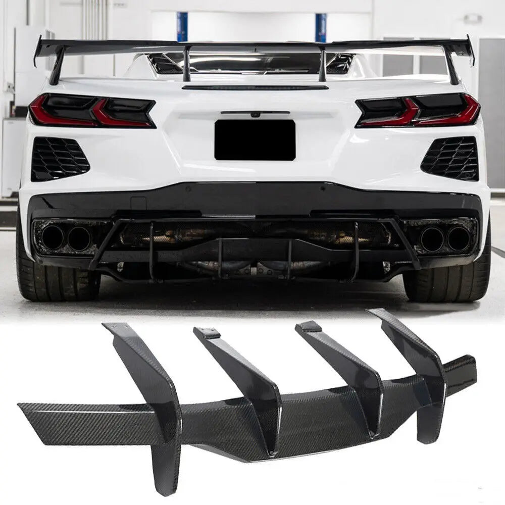 Carbon Fiber Rear Diffuser - Chevrolet Corvette C8
