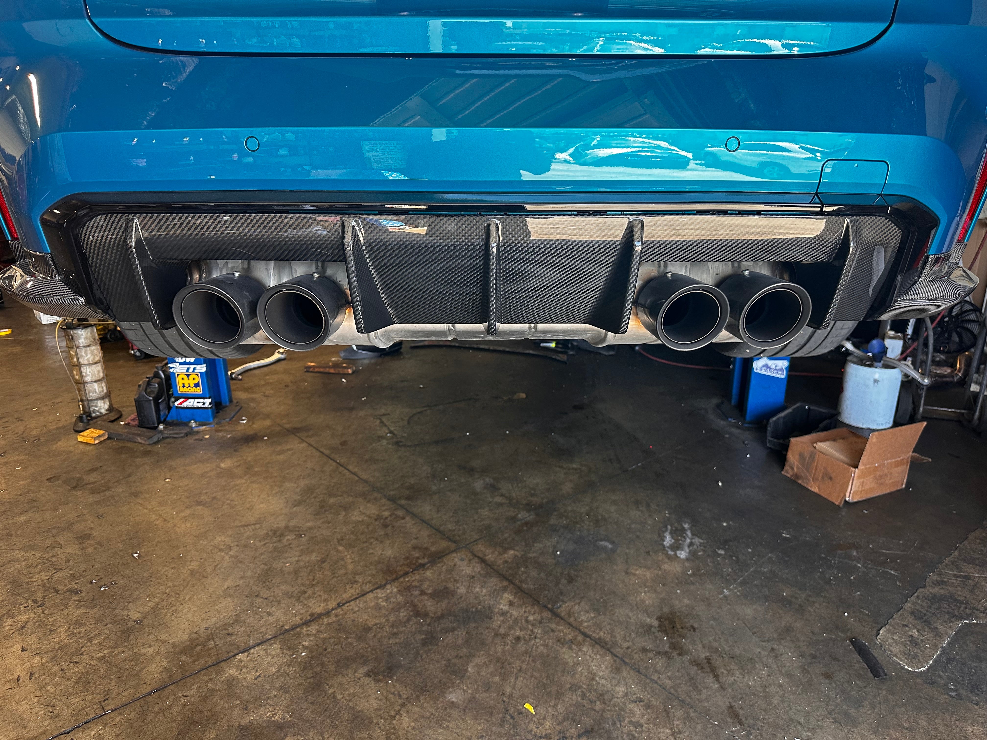 G8 Diffuser M Performance Style Carbon Fiber Rear Diffuser - BMW G80 M3 & G82 / G8 ...