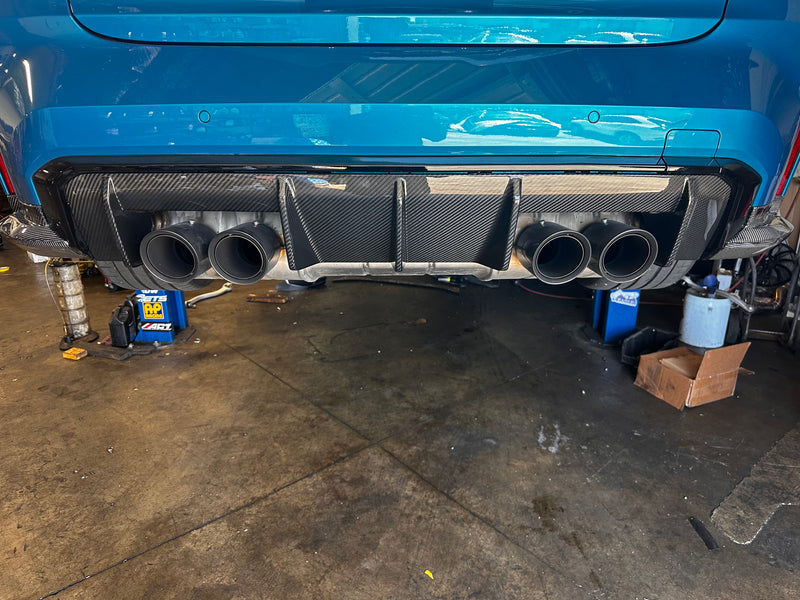 M Performance Style Carbon Fiber Rear Diffuser - BMW G80 M3 & G82 / G8 ...