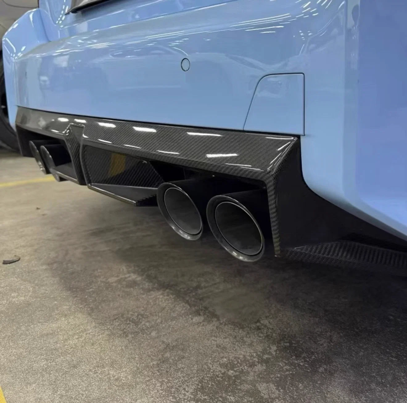 Dry Carbon Fiber CS Style Rear Diffuser - BMW M2 G87