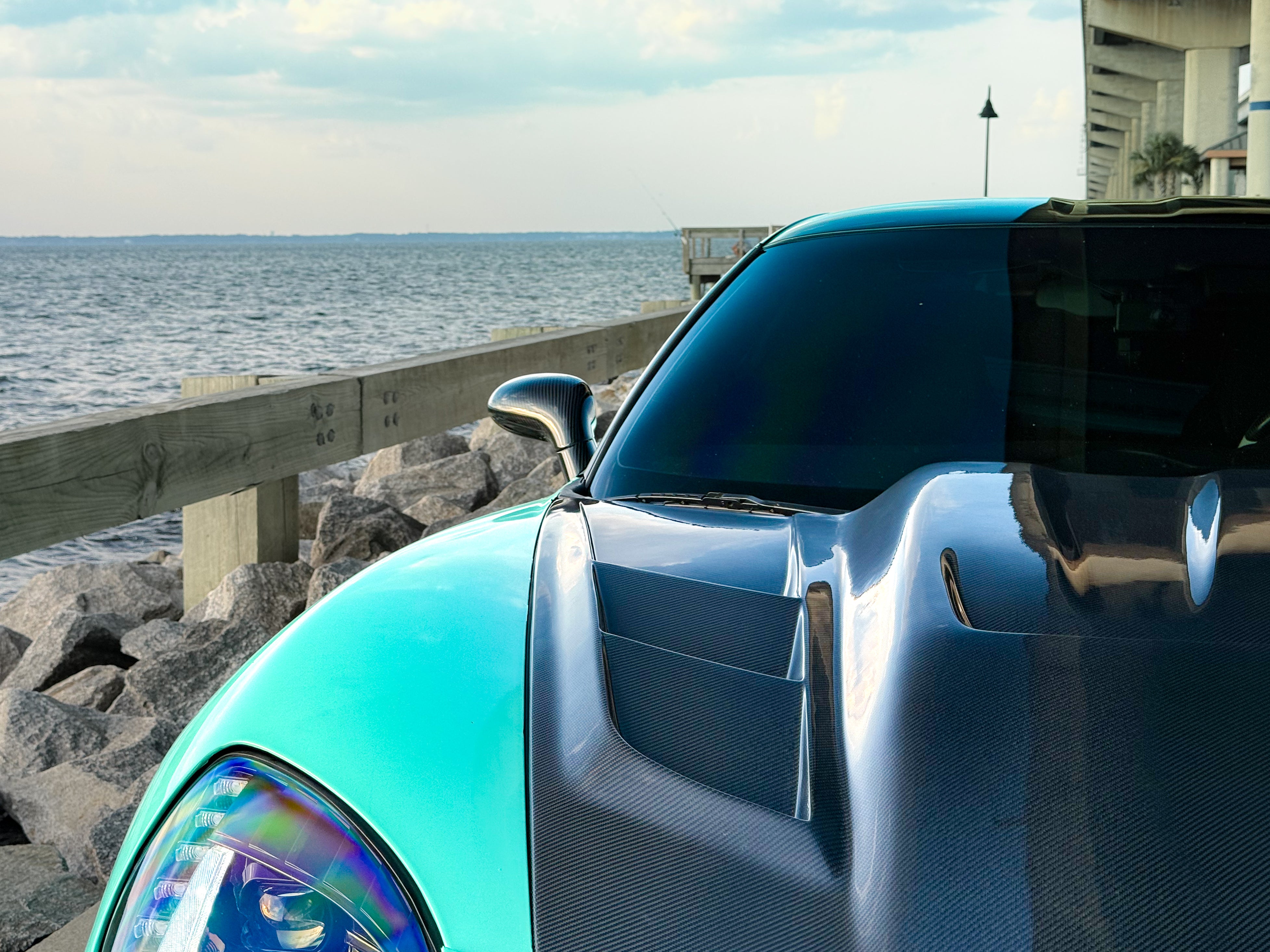 Dry Carbon Fiber Side Mirror Caps - Chevrolet Corvette C6 ZR1 2005-2013