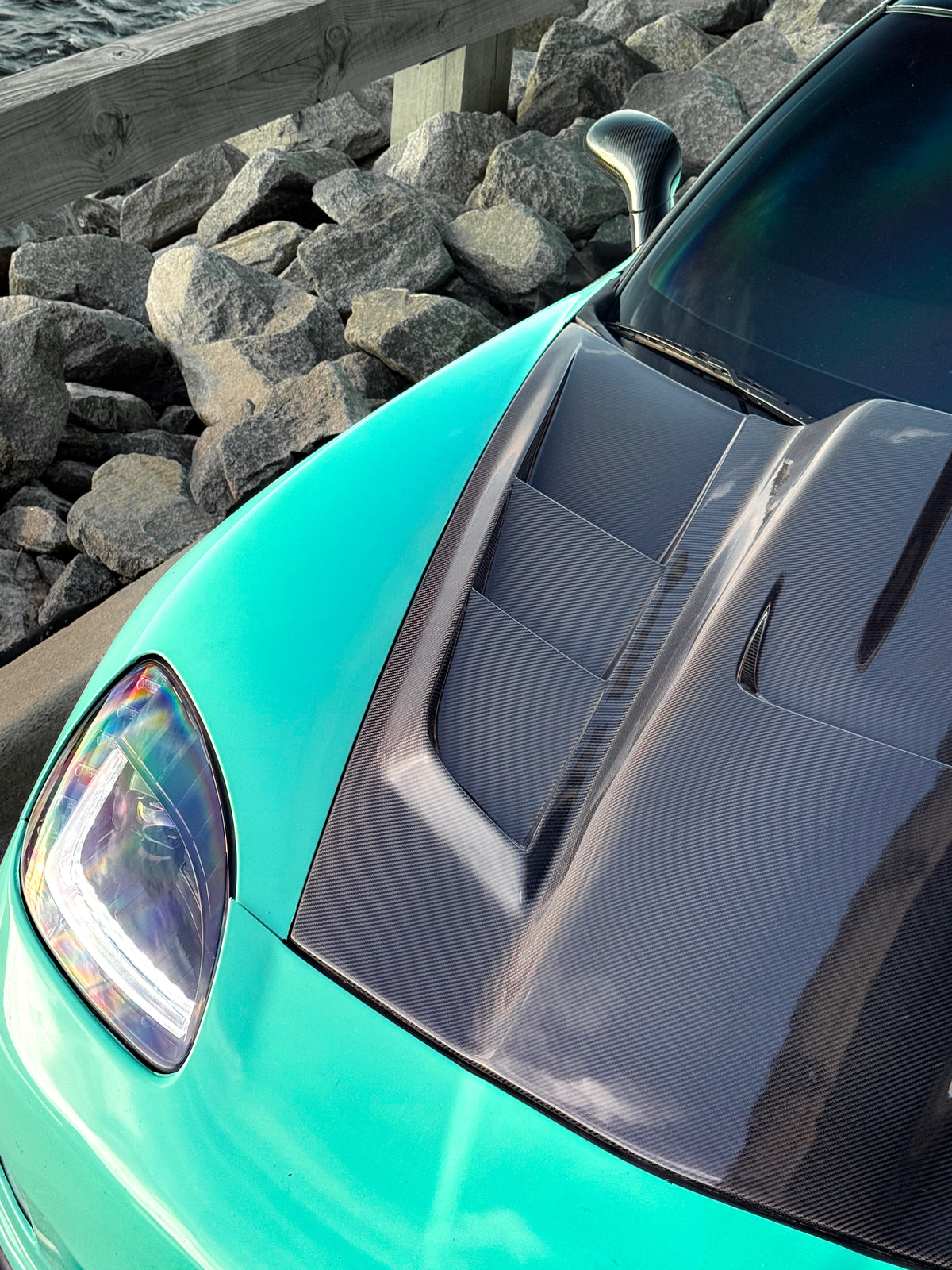 Carbon Fiber Vented Hood Bonnet V2 - Corvette C6