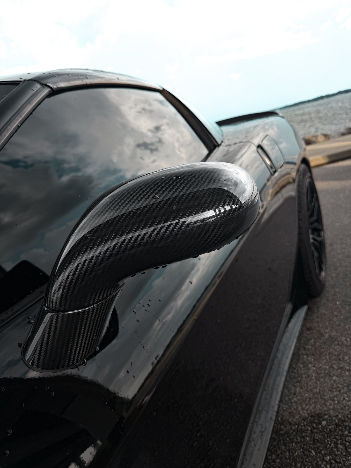Dry Carbon Fiber Side Mirror Caps - Chevrolet Corvette C6 ZR1 2005-2013