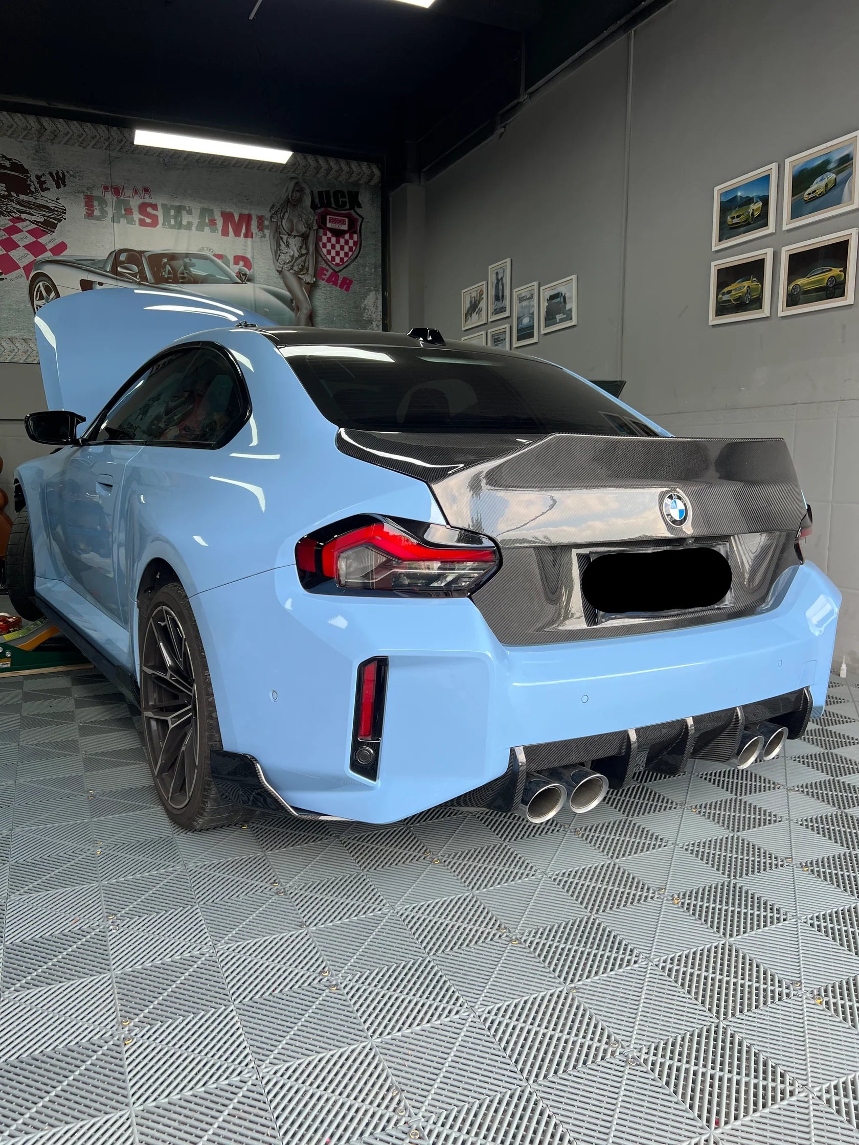 Pre- Preg Carbon Fiber AT Rear Splitters - BMW G87 M2