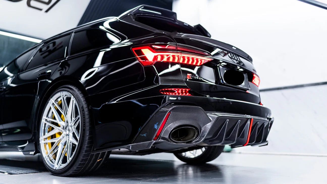 Carbon Fiber KB Rear Diffuser for Audi RS7 RS6 C8 2020