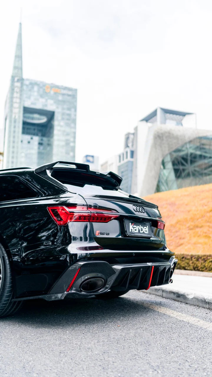 Carbon Fiber KB Rear Mid Spoiler -  Audi RS6 C8 2020+