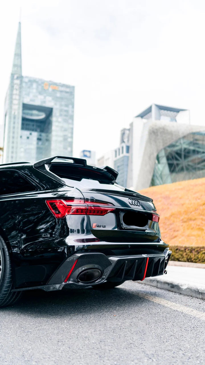 Carbon Fiber KB Rear Diffuser for Audi RS7 RS6 C8 2020