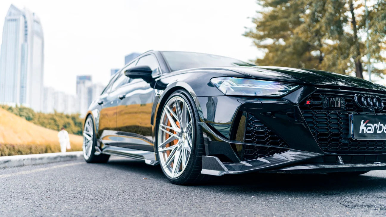 Carbon Fiber KB  Front Lip Splitter - Audi RS7 RS6 C8 2020+