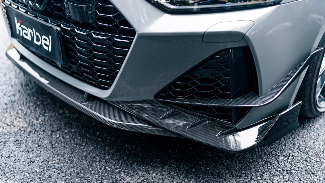 Carbon Fiber KB  Front Lip Splitter - Audi RS7 RS6 C8 2020+