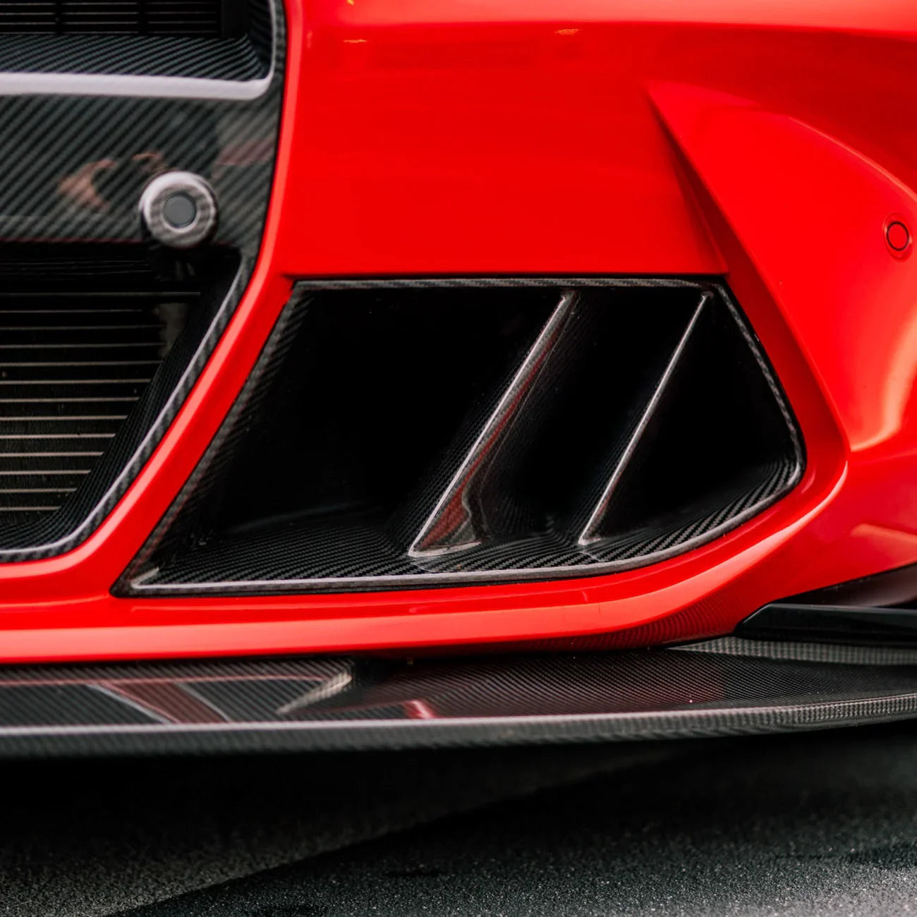 R Style Twin Fin Dry Carbon Fiber Air Ducts - BMW G80/G81/G82/G83 M3 & M4