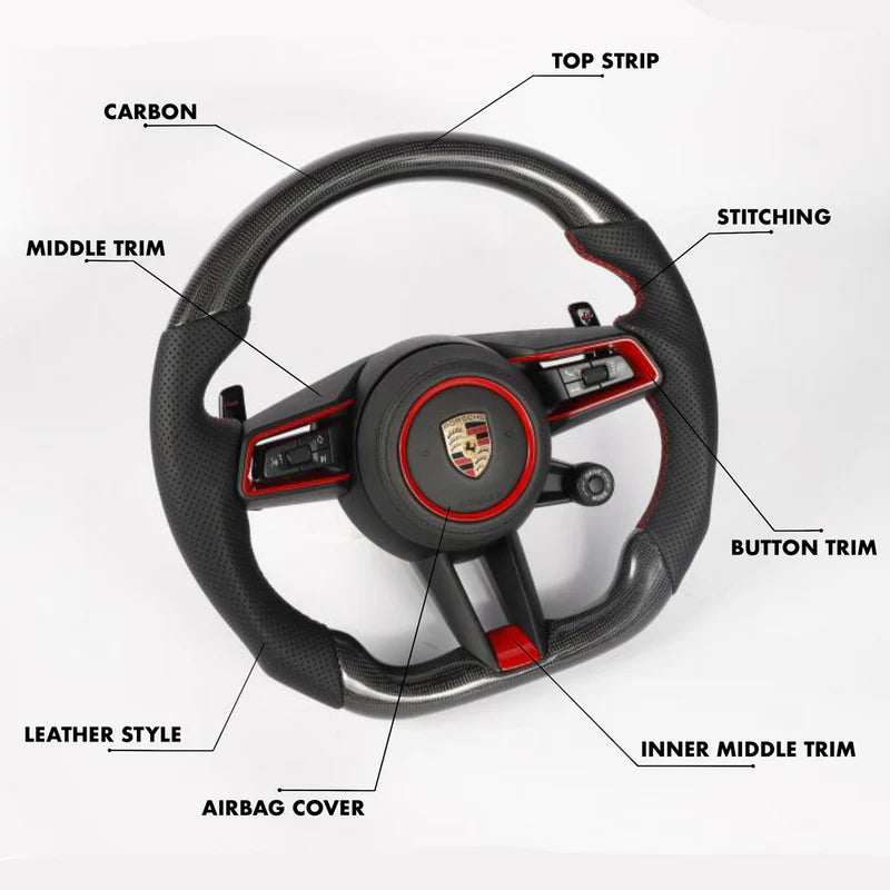 Porsche 911 991 992  - Full Custom Steering Wheel