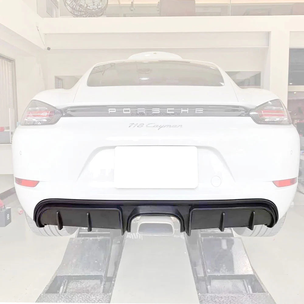GT4 Style Rear Diffuser - 2017-2025 Porsche Boxster/Cayman (718)