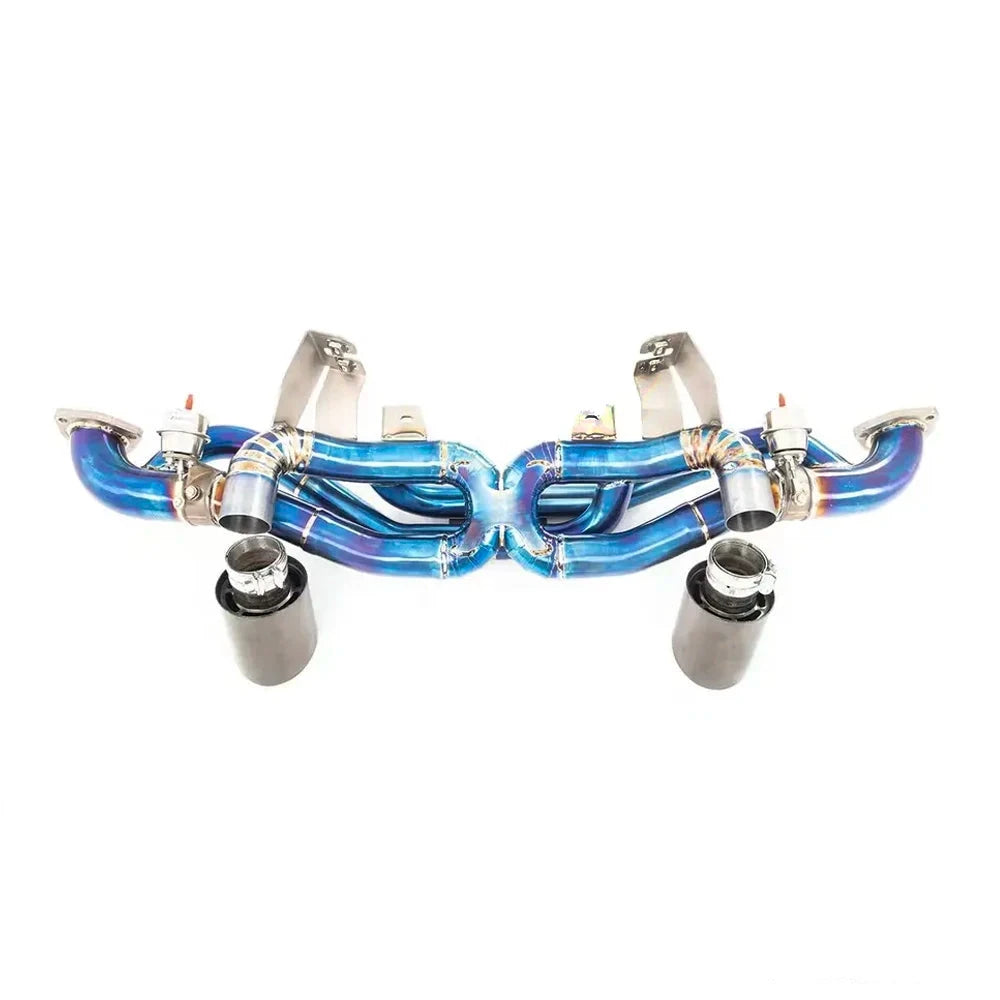 Titanium Valved Exhaust System Catback - Porsche 718 GT4