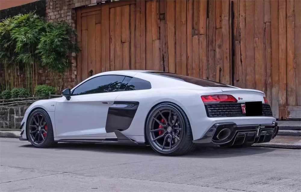 Dry Carbon Fiber Side Skirt Extension - Audi R8 V10 2020-2023