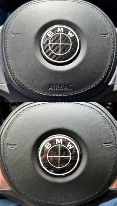 BMW Carbon Fiber roundel Emblem Cover - BMW