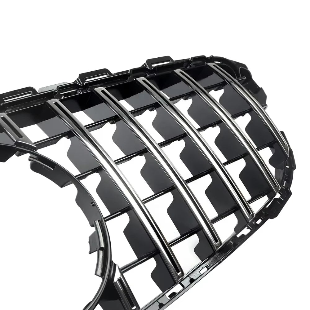 Gloss Black C63 AMG Style Front Grille - 2019-2021 Mercedes Benz C-Class W205 C43