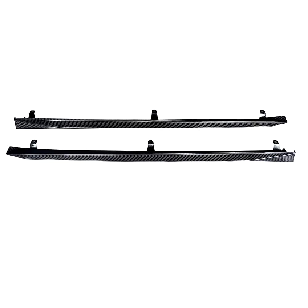 Dry Carbon Fiber Side Skirt Extensions - BMW G60 5 Series