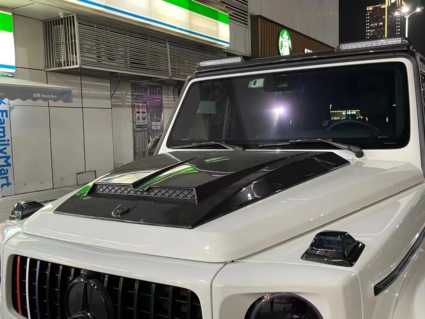 Carbon Fiber BRABUS Style Hood Bonnet Cover - Mercedes AMG G Wagon