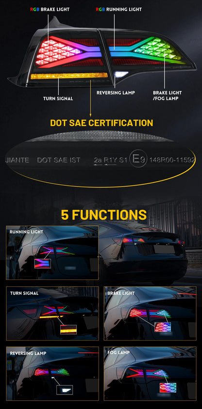 LED Tail Lights - Tesla Model Y / Model 3 – The Carbon Industries