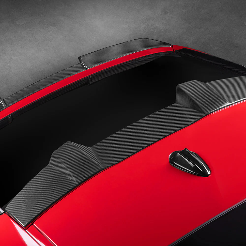 SOOQOO Prepreg Carbon Fiber Rear Roof Spoiler -  BMW X6M F96 X6 G06