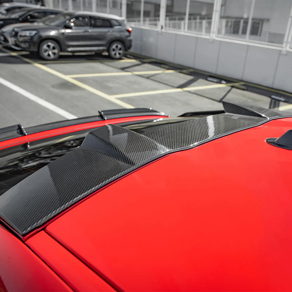SOOQOO Prepreg Carbon Fiber Rear Roof Spoiler -  BMW X6M F96 X6 G06