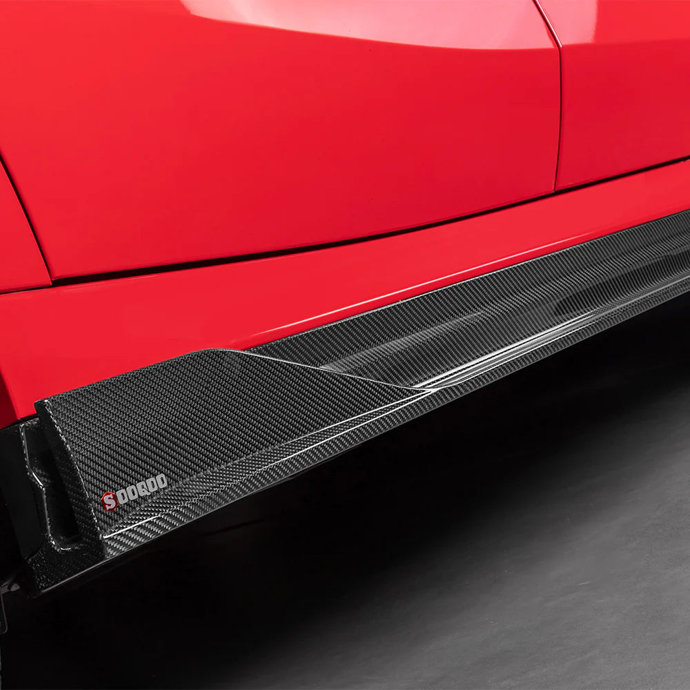 SOOQOO Prepreg Carbon Fiber Side Skirt - BMW X6M F96 X6 G06 PRELCI/ LCI