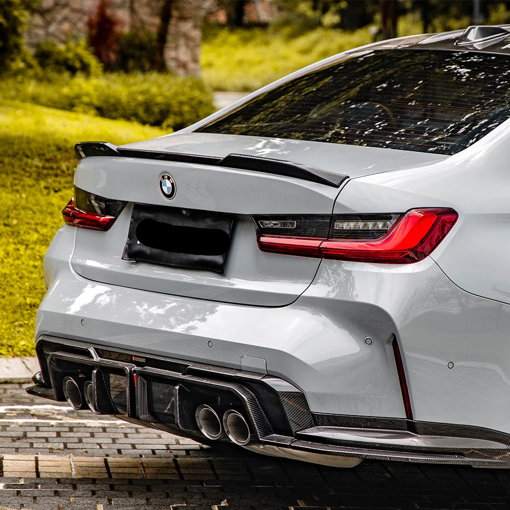Carbon Fiber SQ V1 Rear Diffuser Set - BMW G80 M3