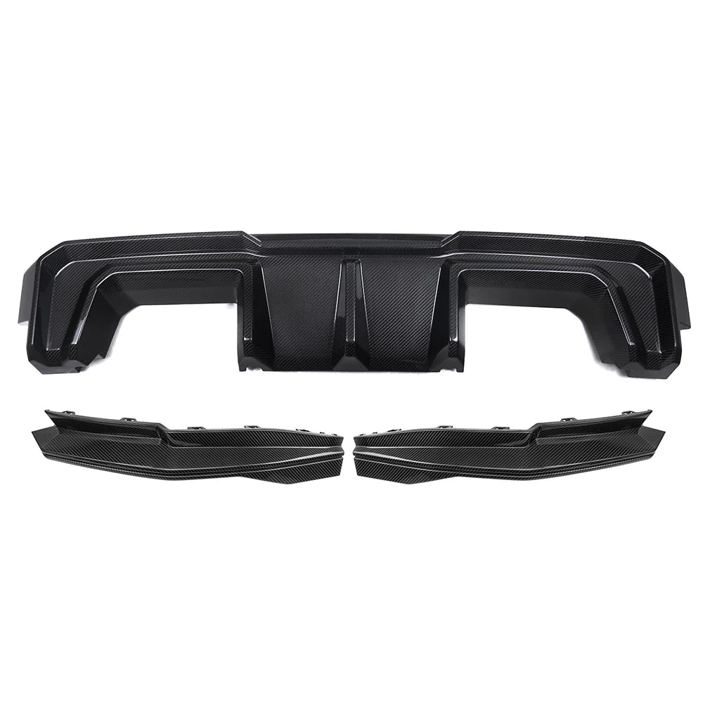 Prepreg Carbon Fiber SQ Rear Diffuser Set V2 - BMW M3 G80 G81