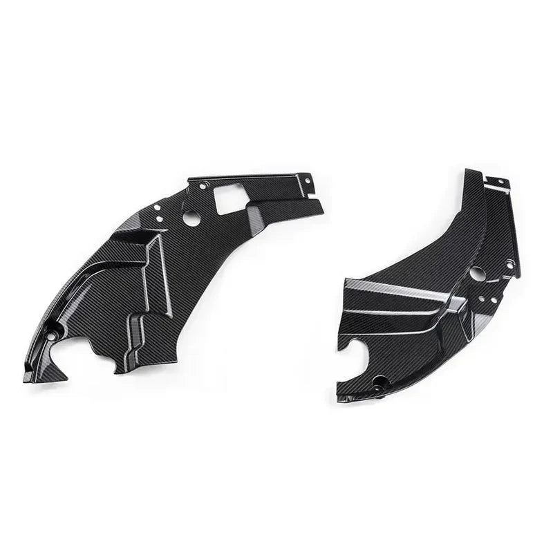 Carbon Fiber Engine Bay Headlight Cover Trim Set V2 - BMW M2 G87