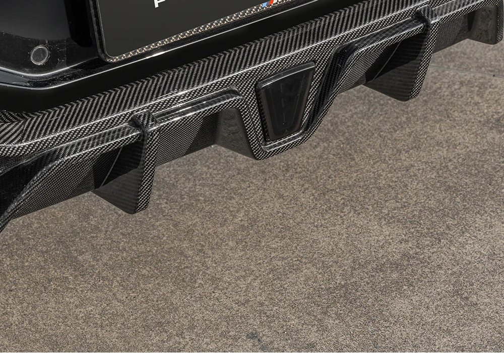 Carbon Fiber SQ Rear Diffuser W/ Brake Light - BMW X4M F98 Facelift