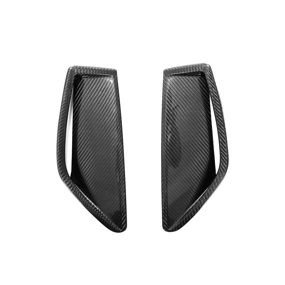 Dry Carbon Fiber Front Bumper Air Vent Trim Cover - Audi RS6/RS7 C8 Avant
